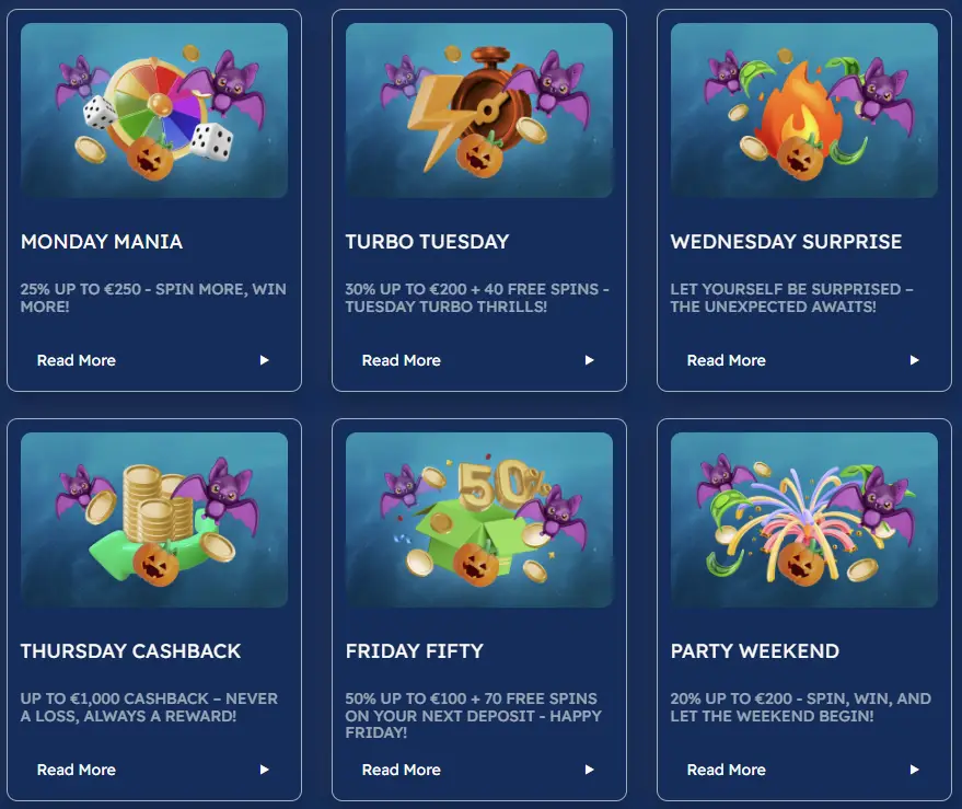 Bonussen en promoties bij Bof Casino