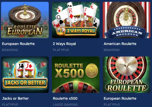 Live dealerspellen bij Bof Casino