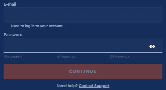 Een Bof Casino-account registreren
