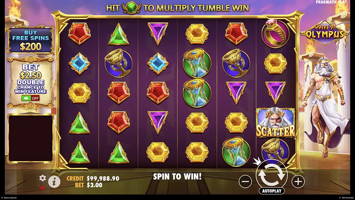 Gates of Olympus Bof casino slot symbolen